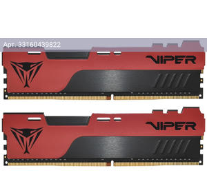 Оперативная память Patriot Viper EliteII DDR4 - 2x 4Gb, 2666 МГц, DIMM, CL16 (pve248g266c6k)