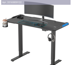 Стол компьютерный Cactus CS-ED-GBK карбон