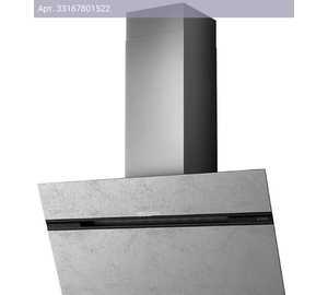 Каминная вытяжка Elica Stripe Urban Zinc/A/90 серебристый (prf0147739)