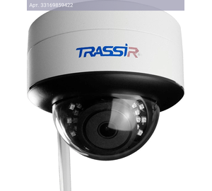 Камера видеонаблюдения Trassir TR-D3121IR2W, фокусное расстояние фиксированное 2.8мм-2.8мм белый