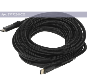 Кабель Cactus CS-HDMI.2-10 HDMI (m)/HDMI (m), ver 2.0, позолоченные контакты, 10м. черный