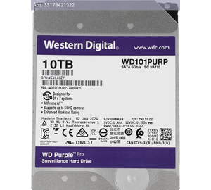 Жесткий диск WD Purple Pro WD101PURP 10TB, SATA III, 3.5