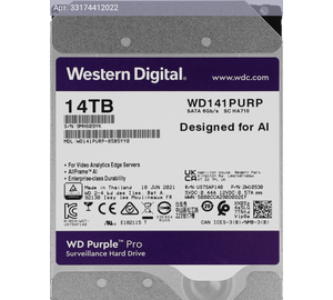 Жесткий диск WD Purple Pro WD141PURP 14TB, SATA III, 3.5