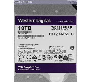 Жесткий диск WD Purple Pro WD181PURP 18TB, SATA III, 3.5