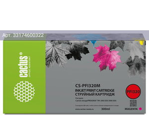 Картридж Cactus CS-PFI320M PFI-320 M пурп.пигм.