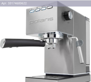 Кофеварка рожковая Polaris Adore Crema PCM 1542E нержавеющая сталь