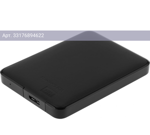 Внешний жесткий диск 2TB WD Elements Portable WDBU6Y0020BBK-WESN черный USB3.0