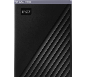Внешний жесткий диск 1TB WD My Passport WDBYVG0010BBK-WESN черный USB3.2 Gen1