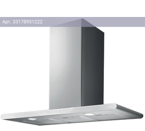 Каминная вытяжка Elica Galaxy WHIX/A/80 нержавеющая сталь/белое стекло (prf0009822b)