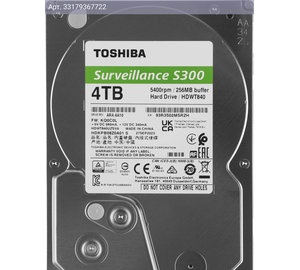 Жесткий диск Toshiba S300 HDWT840UZSVA 4TB, SATA III, 3.5