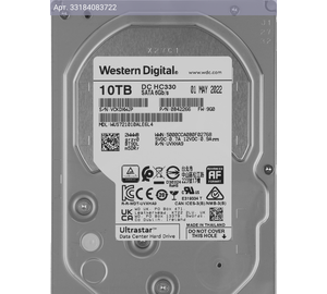 Жесткий диск WD Ultrastar DC HC330 WUS721010ALE6L4 10TB, SATA III, 3.5