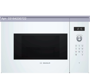 Встраиваемая микроволновая печь Bosch BFL524MW0 белый
