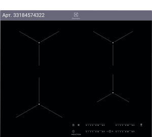 Индукционная варочная поверхность Electrolux EIT61443B черный