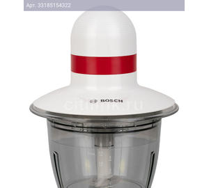 Измельчитель электрический Bosch MMRP1000 белый/красный