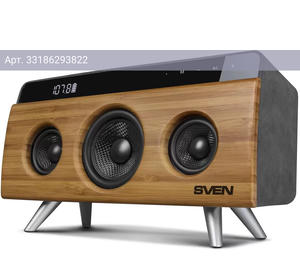 Колонка портативная Sven АС HA-930, 30Вт, дерево/черный