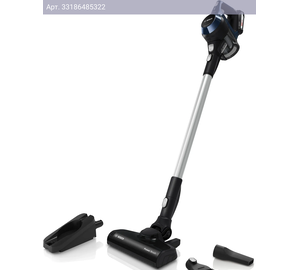 Вертикальный пылесос Bosch Unlimited 6 BCS611P4A черный/синий