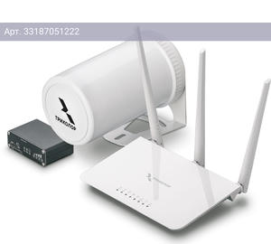 Усилитель сигнала Триколор TR-4G/injector-9kit белый (046/91/00055155)