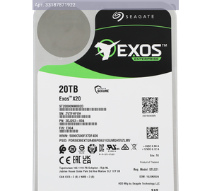 Жесткий диск Seagate Exos X20 ST20000NM002D 20TB, SAS 3.0, 3.5