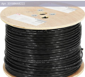 Кабель сетевой UTP Buro BU-COP-050-OUTDOOR, cat.5E, 4 пары, 0.50мм, медь, 305м черный
