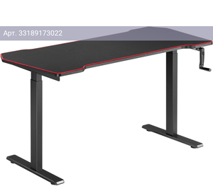 Стол компьютерный Cactus CS-MDL-BK черный/красный