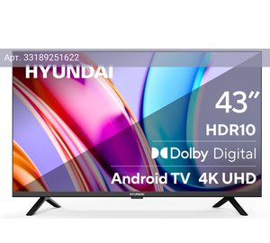 Телевизор Hyundai Android TV H-LED43BU7006, 43