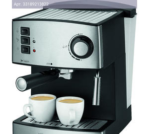 Кофеварка рожковая Clatronic ES 3643 черный/нержавеющая сталь