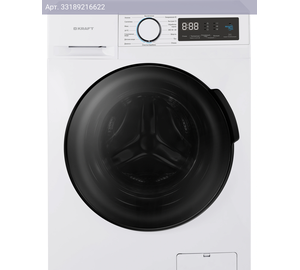 Стиральная машина средняя Kraft KF-HD8142WE, с фронтальной загрузкой, 8кг, 1400об/мин, русский интерфейс (Т0000112914)