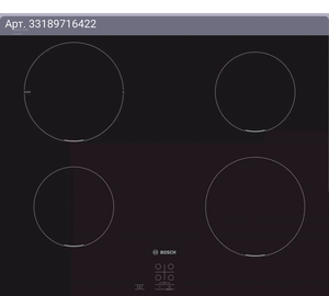 Индукционная варочная поверхность Bosch PUG611AA5D черный