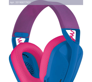 Гарнитура игровая Logitech G435, голубой/розовый (981-001065)