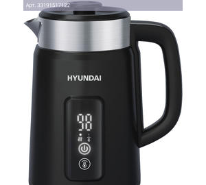Чайник электрический Hyundai HYK-S3505 черный, металл/пластик