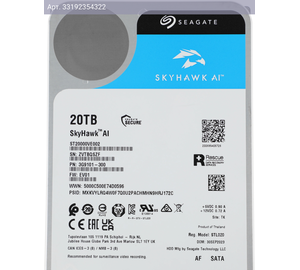 Жесткий диск Seagate SkyHawkAI ST20000VE002 20TB, SATA III, 3.5