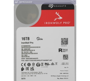 Жесткий диск Seagate Ironwolf Pro ST16000NT001 16TB, SATA III, 3.5