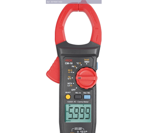 Клещи токоизмер. RGK CM-16 цифр. измер.ток:переменный черный/красный (755122)