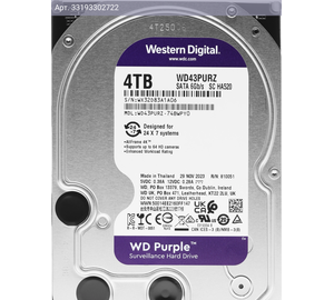 Жесткий диск WD Purple WD43PURZ 4TB, SATA III, 3.5