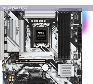 Материнская плата Asrock B760M PRO RS, Soc-1700, Intel B760, mATX