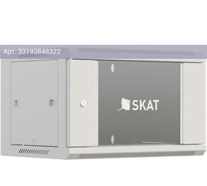 Шкаф коммутационный Бастион SKAT TB-9W660GF-G 4420 9U серый