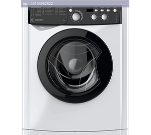 Стиральная машина узкая Indesit MyTime EWUD 4105 BK CIS, с фронтальной загрузкой, 4кг, 1000об/мин (869991650260)