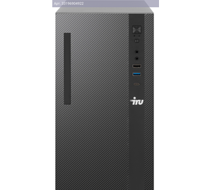 Компьютер IRU 310SC, Intel Core i3 12100, DDR4 8ГБ, SSD 256ГБ, Intel UHD Graphics 730, Windows 11 Pro, черный (1969049)