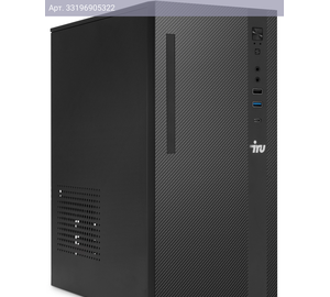 Компьютер IRU 310SC, Intel Core i3 12100, DDR4 16ГБ, SSD 256ГБ, Intel UHD Graphics 730, Windows 11 Pro, черный (1969053)