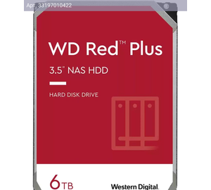 Жесткий диск WD Red Plus WD60EFPX 6TB, SATA III, 3.5