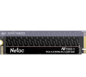 Твердотельный накопитель Netac NV7000-t 4096ГБ, M.2 2280, PCIe 4.0 x4, M.2 NT01NV7000T-4T0-E4X