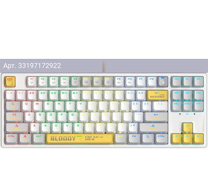 Клавиатура A4Tech Bloody S87 Energy, русские и английские буквы (s87 usb energy white)
