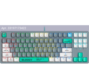 Клавиатура A4Tech Bloody S87 Energy, русские и английские буквы (s87 usb energy ash)