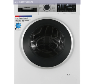 Стиральная машина полноразмерная Bosch Serie 4 WGA24400ME, с фронтальной загрузкой, 9кг, 1400об/мин, английский интерфейс
