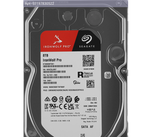 Жесткий диск Seagate Ironwolf Pro ST8000NT001 8TB, SATA III, 3.5