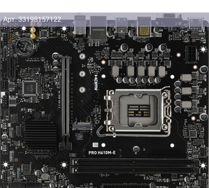 Материнская плата MSI PRO H610M-E, Soc-1700, Intel H610, mATX