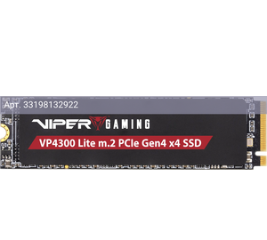 Твердотельный накопитель Patriot Viper VP4300 Lite 4096ГБ, M.2 2280, PCIe 4.0 x4, M.2 VP4300L4TBM28H