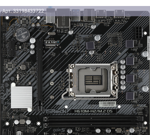 Материнская плата Asrock H610M-H2/M.2 D5, Soc-1700, Intel H610, mATX