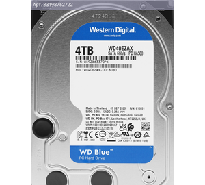 Жесткий диск WD Blue WD40EZAX 4TB, SATA III, 3.5