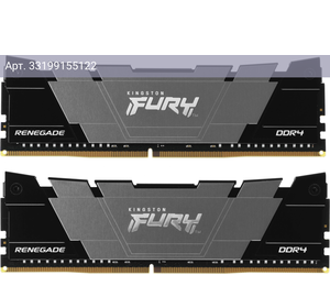 Оперативная память Kingston Fury Renegade Black DDR4 - 2x 16GB, 3200 МГц, DIMM, CL16, RTL (kf432c16rb12k2/32)